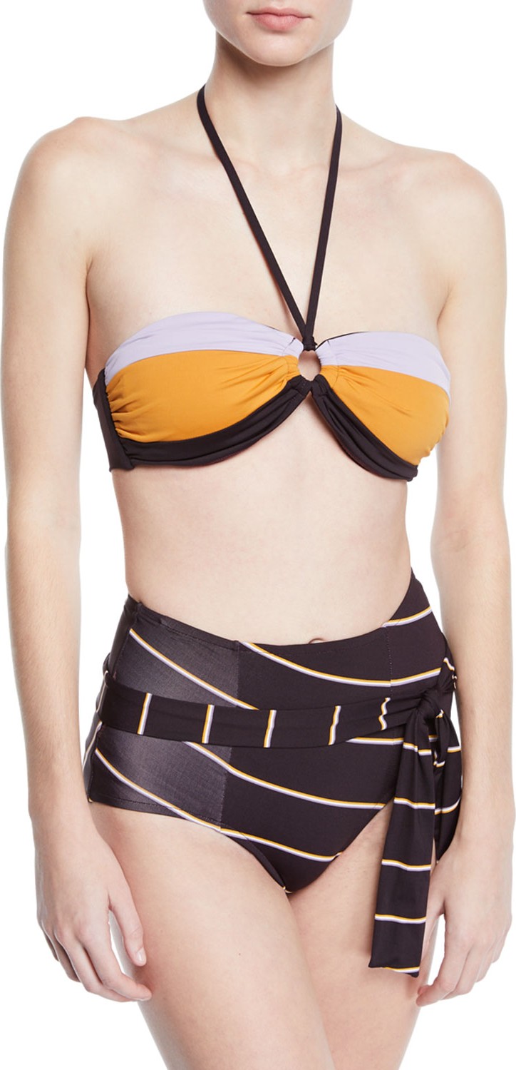 Seafolly Amulet Colorblock Bandeau Bikini Top