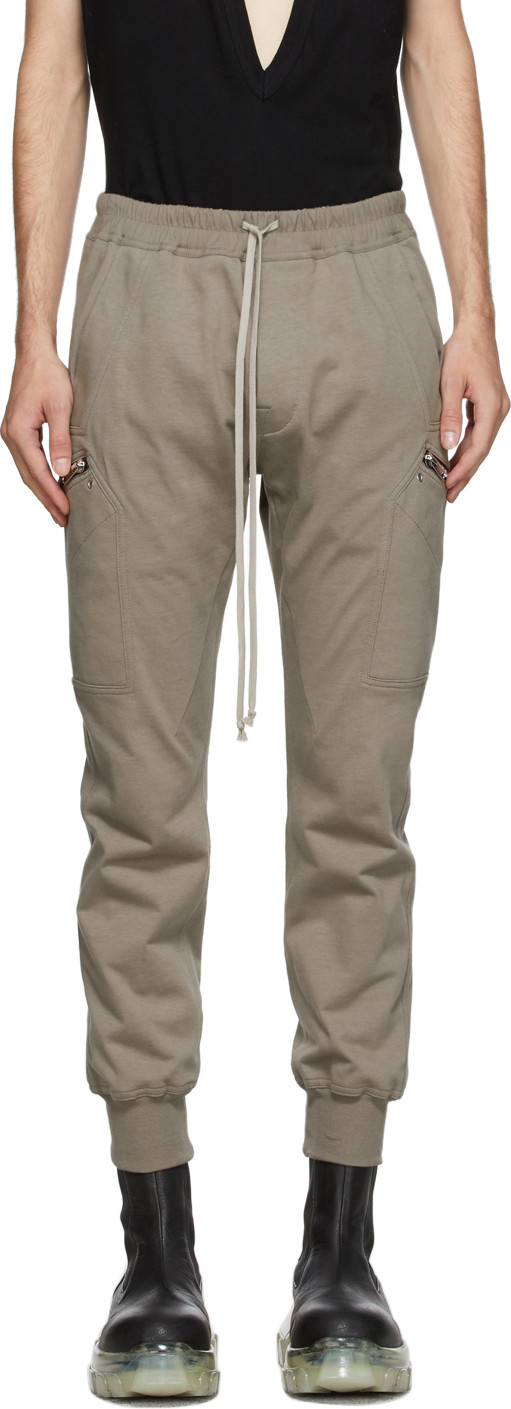 Rick Owens - Grey Jersey Jogger Cargo Pants