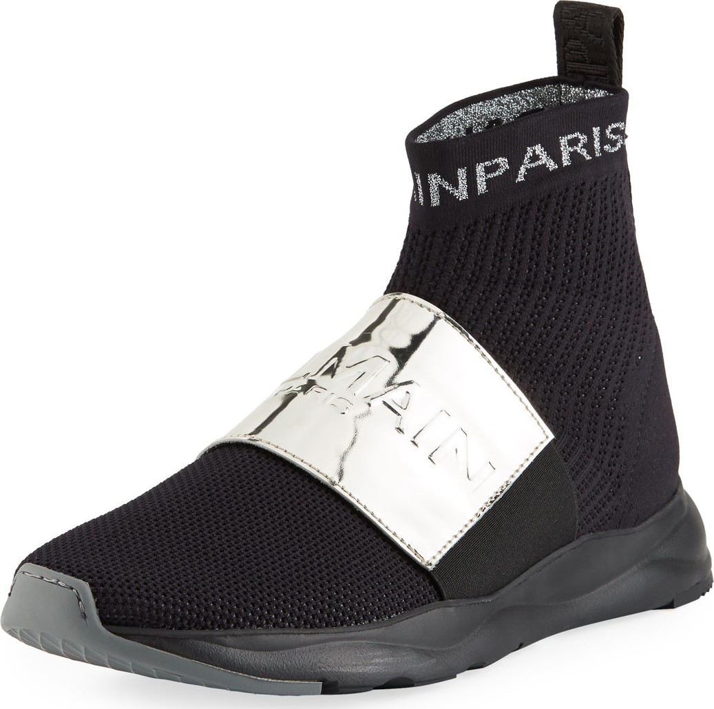 Balmain Running Cameron Knit Sneakers