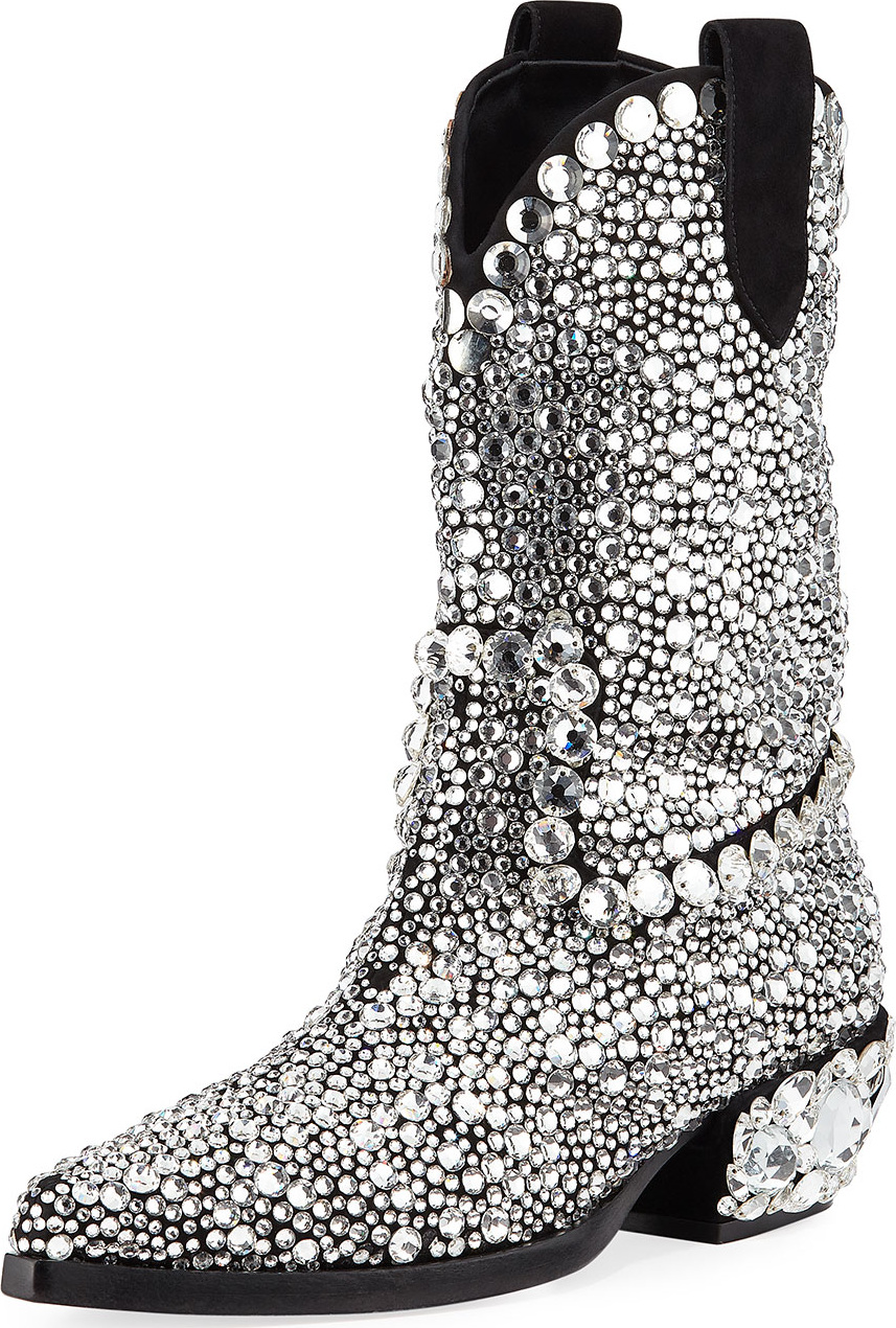 Dolce & Gabbana 30mm Crystal Western Boot