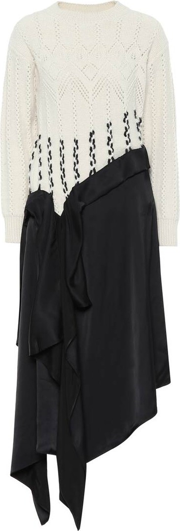 LOEWE Asymmetric midi dress