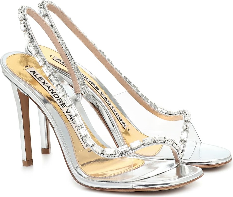 Alexandre Vauthier Elizabeth leather slingback sandals