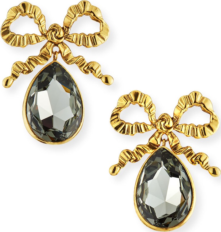 Jennifer Behr Kira Bow Drop Earrings