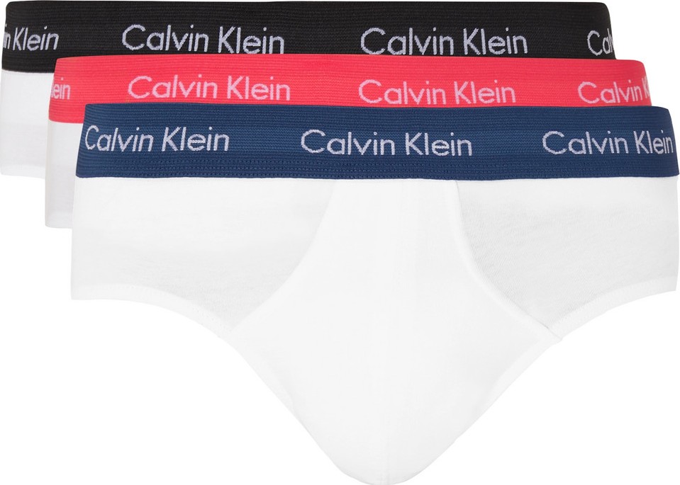 Calvin Klein Underwear Three-Pack Stretch-Cotton Briefs