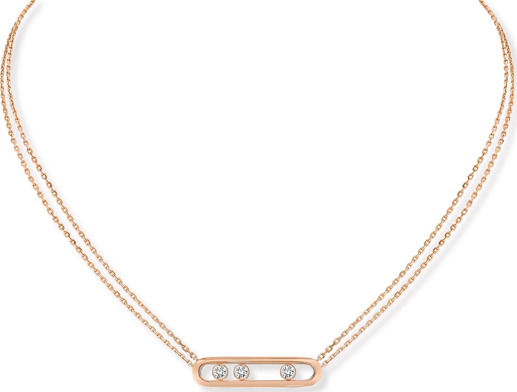 Messika Two Strand Move Diamond Necklace