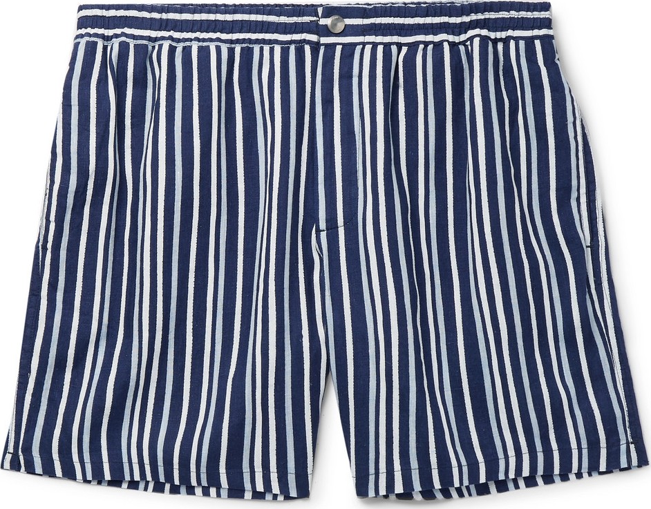 Tod's Striped Linen Shorts
