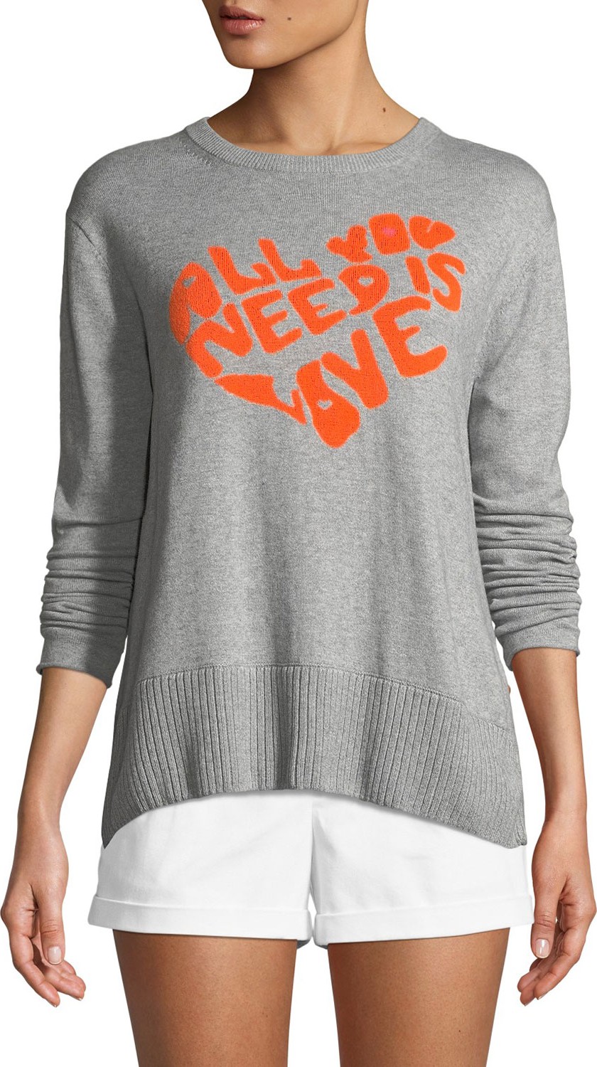 Lisa Todd All You Need is Love w/ Heart Intarsia Sweater