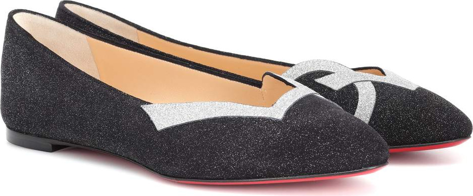 Christian Louboutin Love 2018 suede ballet flats