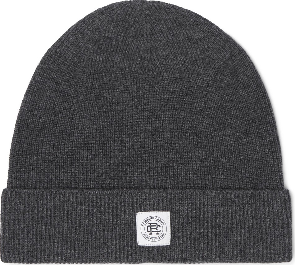 REIGNING CHAMP Logo-Appliquéd Ribbed Wool Beanie