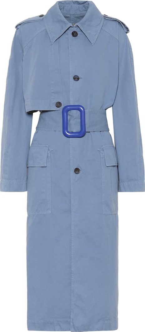 Acne Studios Belted cotton and linen trench coat