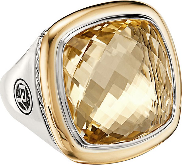 David Yurman Albion 18mm Silver/Gold Statement Ring