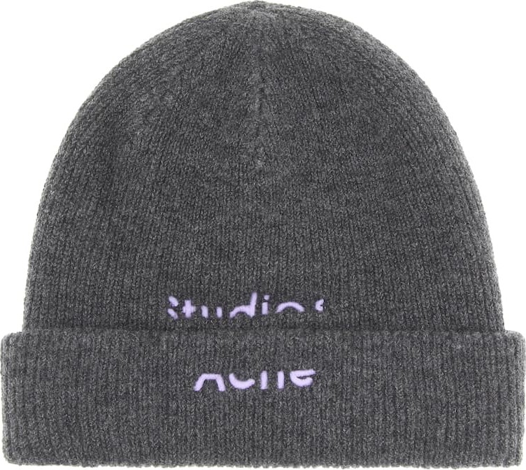 Acne Studios Logo wool-blend beanie