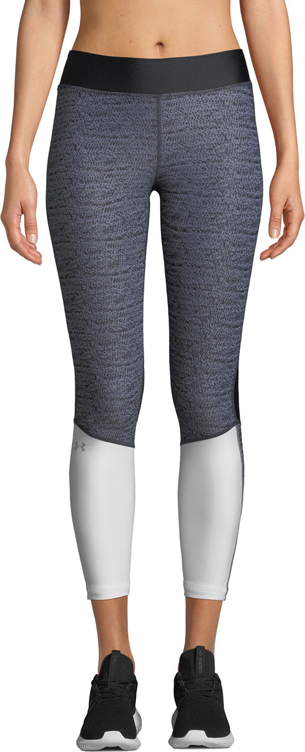 Under Armour Armour Jacquard Colorblock Cropped Leggings