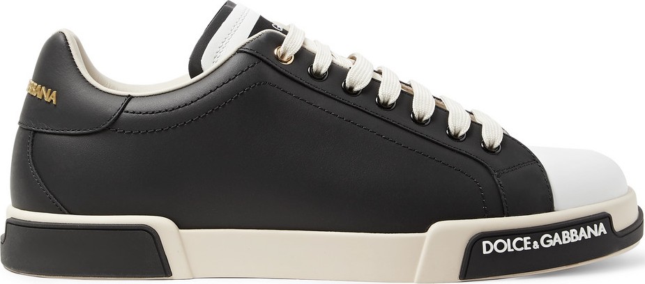 Dolce & Gabbana Colour-Block Leather Sneakers