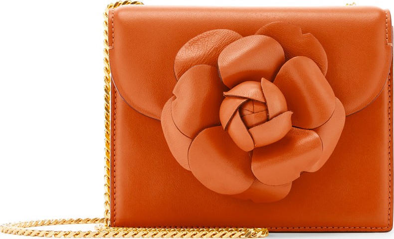 Oscar De La Renta Tro Mini Smooth Crossbody Bag