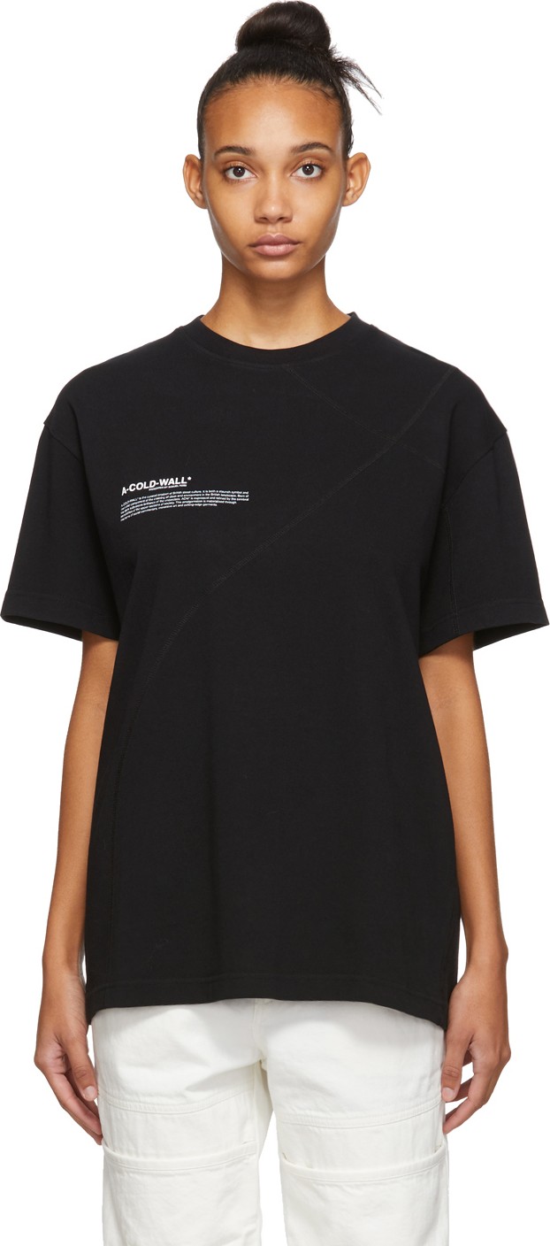 A-Cold-Wall* Black Mission Statement T-Shirt