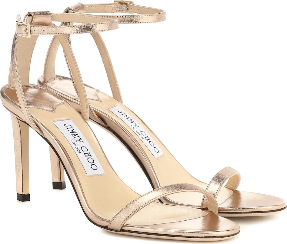 Jimmy Choo Minny 85 leather sandals