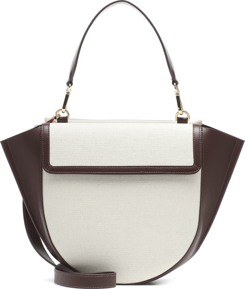 Wandler Hortensia Medium canvas shoulder bag