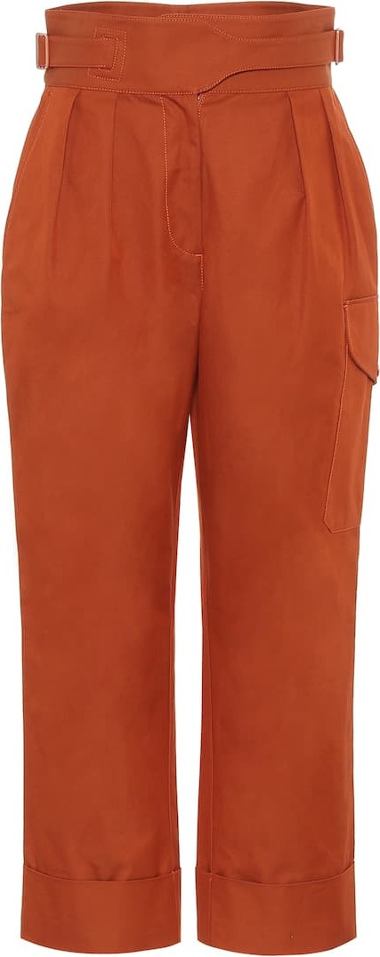 See By Chloé High-rise cotton cargo pants
