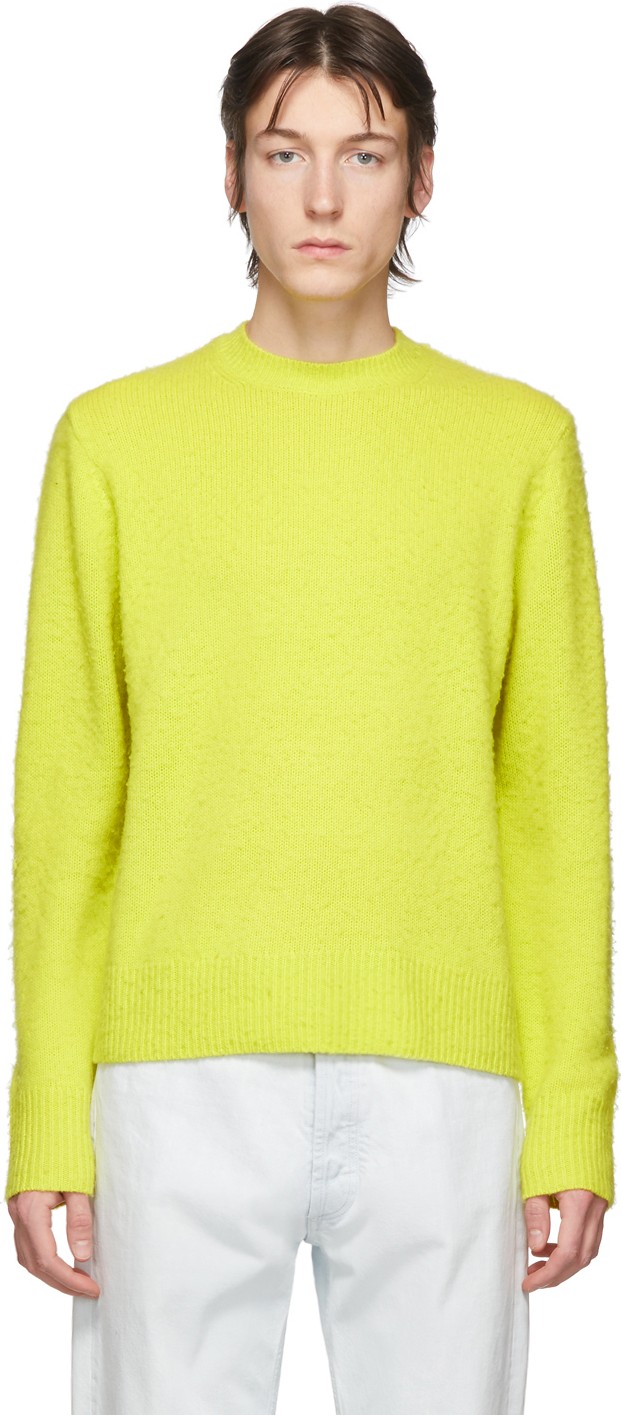 Acne Studios Yellow Peele Crewneck Sweatshirt