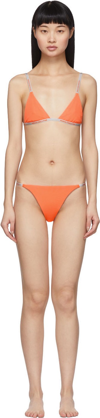 Heron Preston Orange Triangle Bikini
