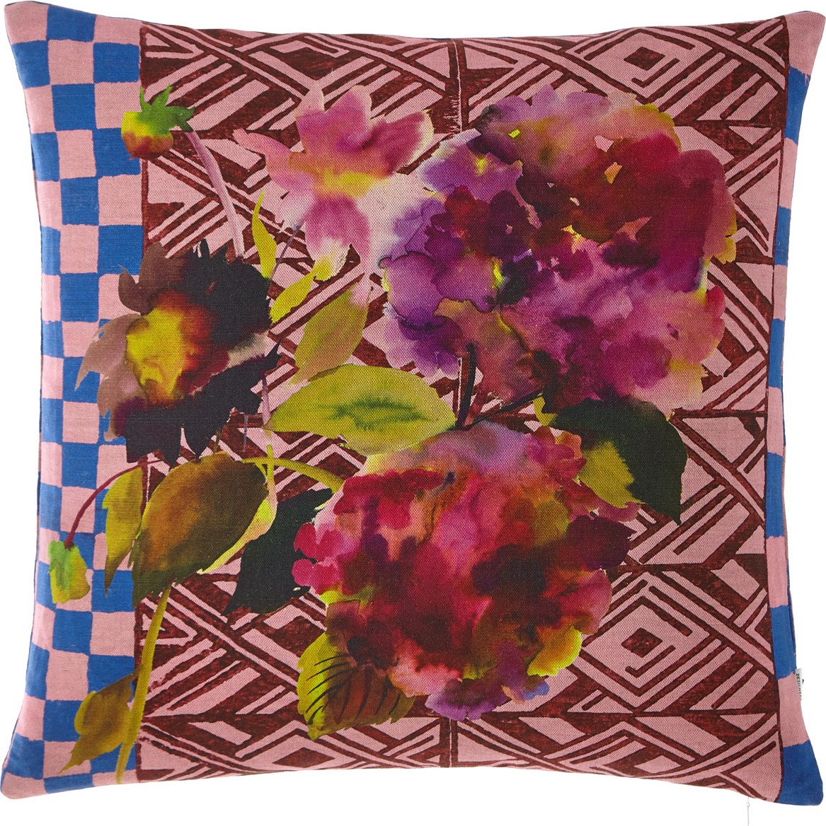 Valentino Mermaid Print Silk Wide-Leg Pants