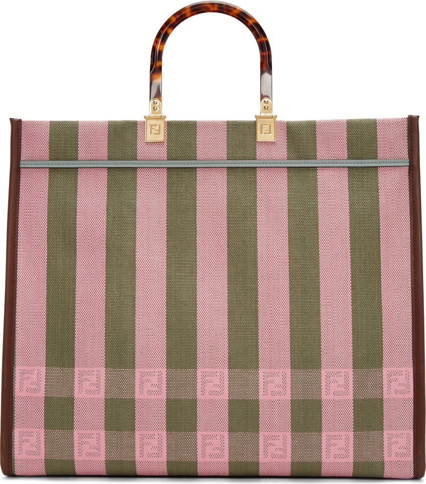 Fendi Pink Medium Sunshine Shopper Tote