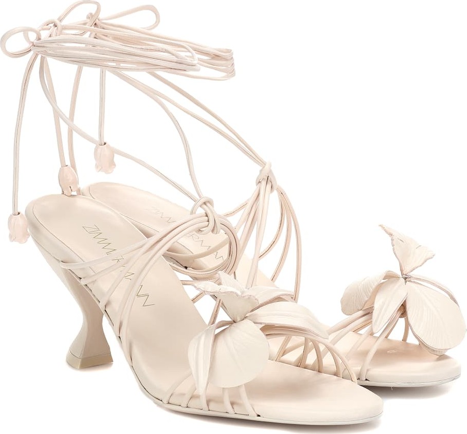 Zimmermann Orchid leather sandals