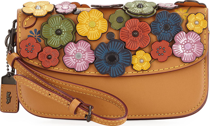 COACH 1941 Small Tea Rose Wristlet Clutch Bag