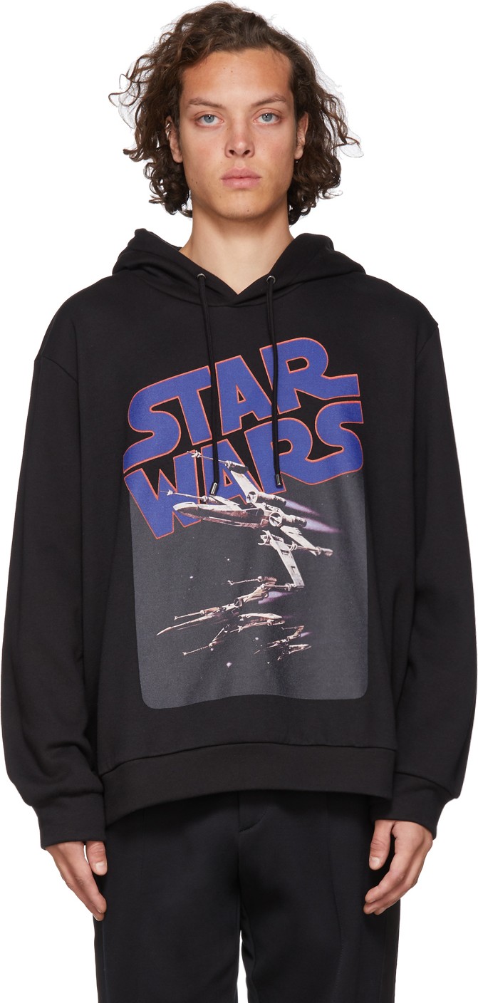 Etro Black Star Wars Edition X-Wing Hoodie