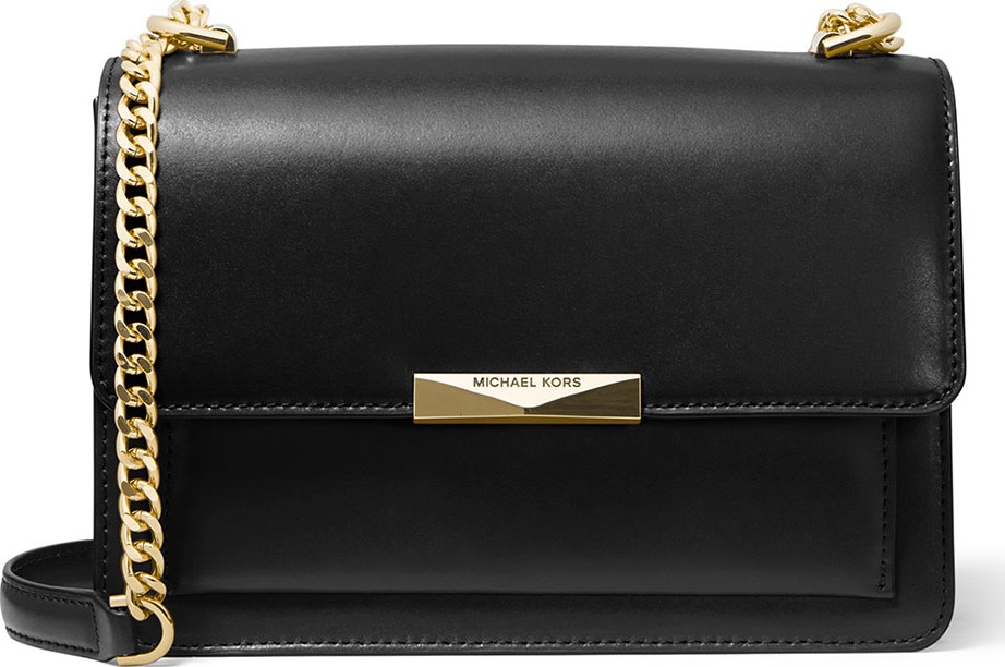 MICHAEL MICHAEL KORS Jade Large Leather Gusset Shoulder Bag