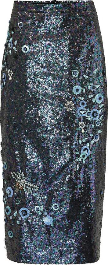 Erdem Sacha sequined pencil skirt