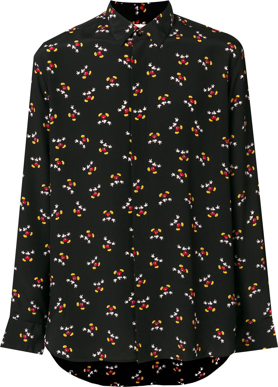 Saint Laurent Mickey Mouse print shirt