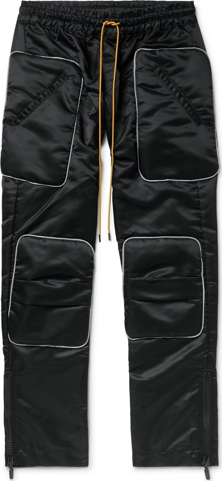 RHUDE Rhacer Slim-Fit Cropped Satin Trousers