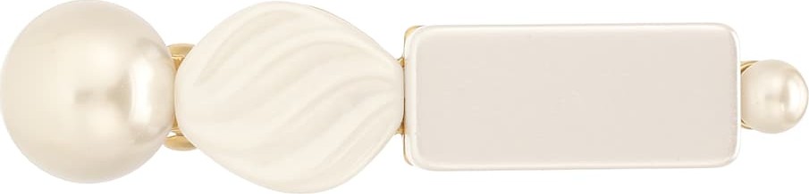 Lele Sadoughi Stacked Stone faux-pearl barrette