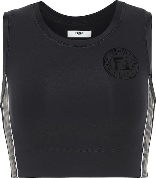 Fendi Logo crop top