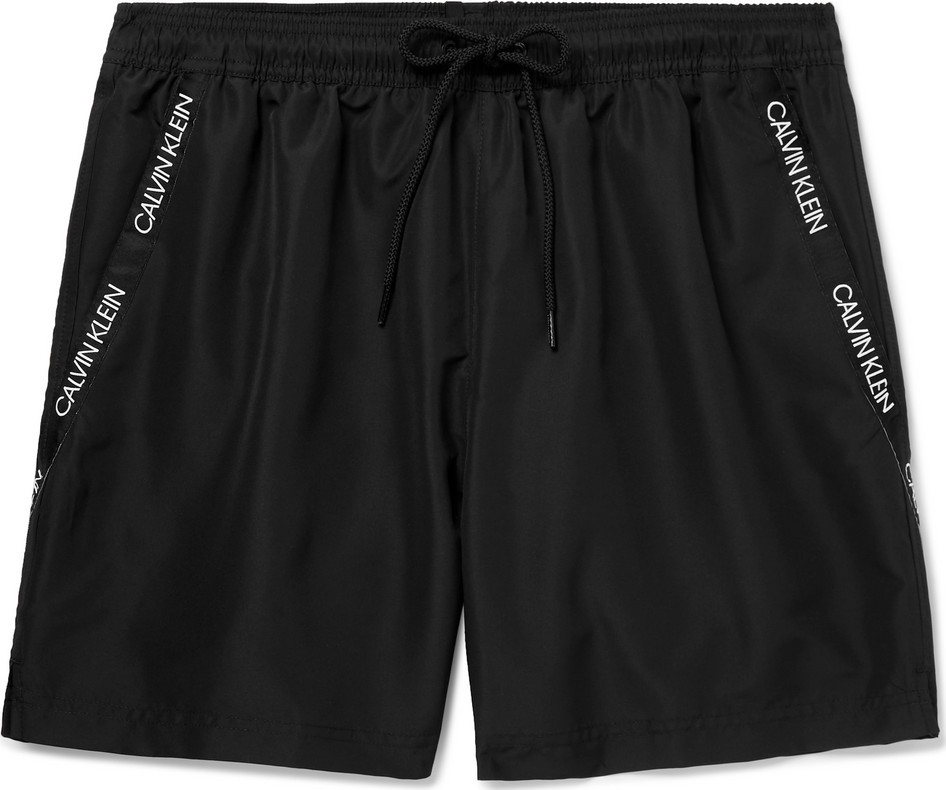 Calvin Klein Underwear Mid-Length Logo-Print Swim Shorts
