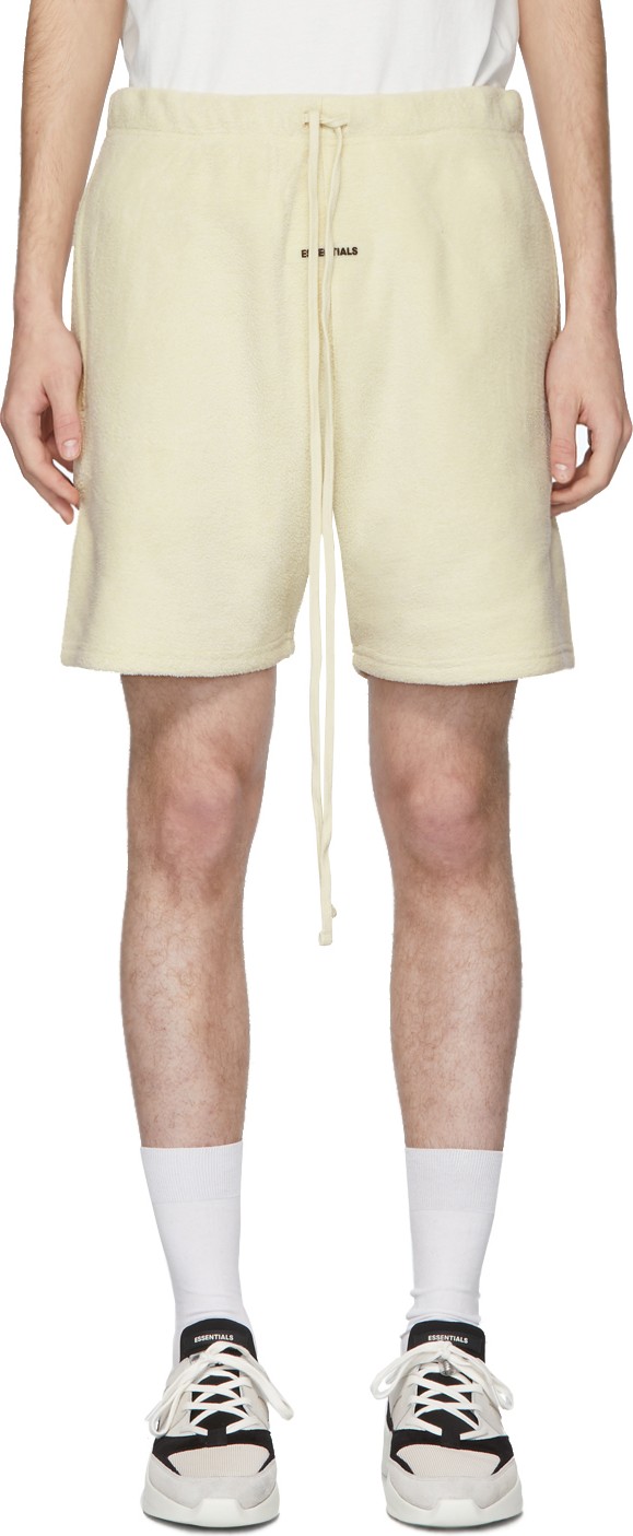 Essentials Off-White Polar Fleece Shorts
