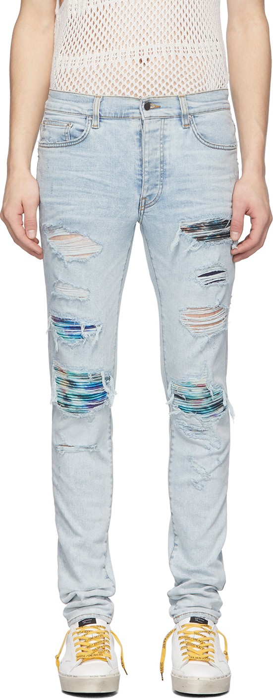 Amiri Blue Tie-Dye MX1 Jeans