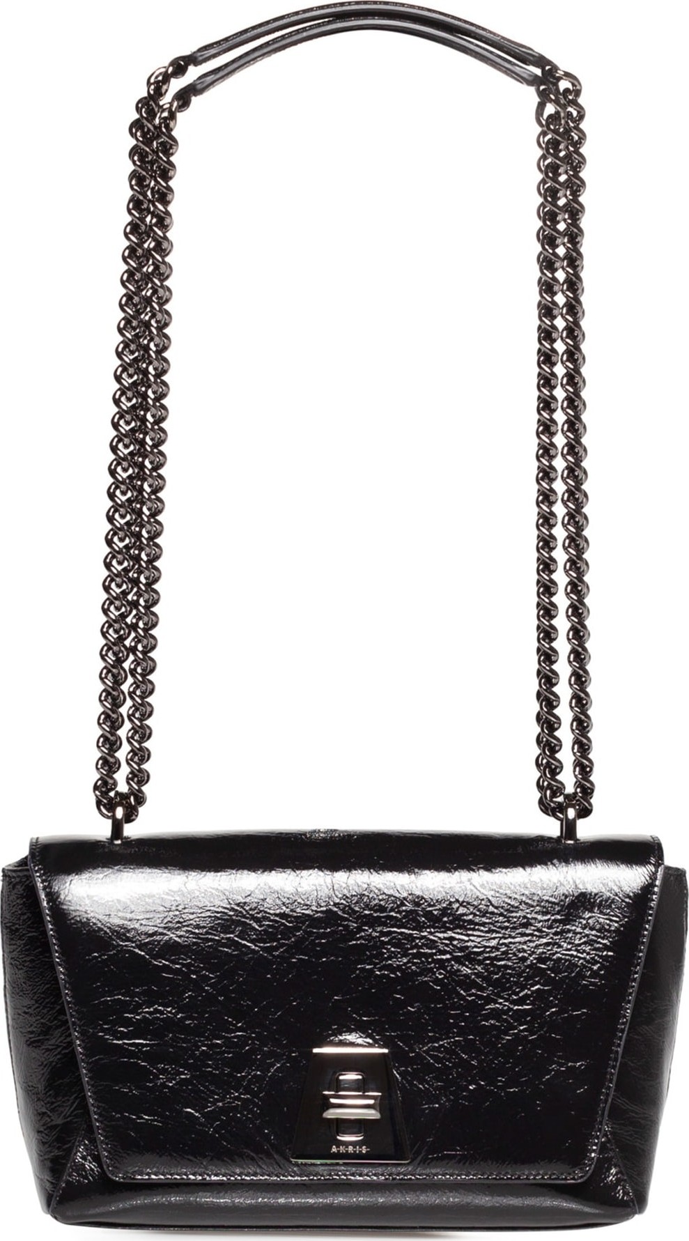 Akris Small Anouk Day Crinkled Leather Shoulder Bag