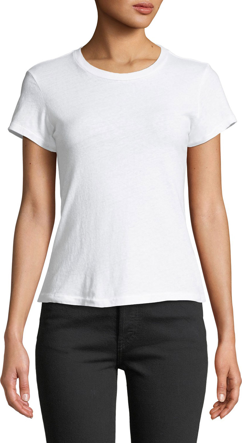 RE/DONE Slim Crewneck Cotton Tee