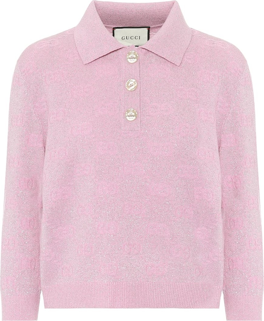 Gucci GG cropped wool-blend sweater