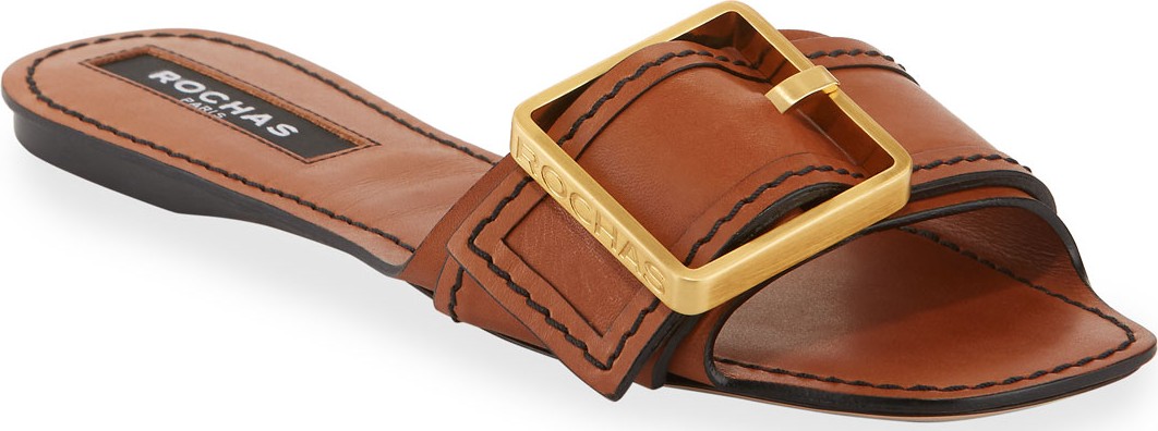 ROCHAS Luggage Flat Slide Sandals