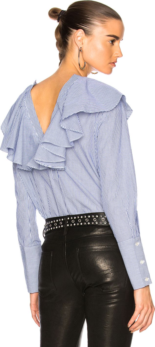 SEA Open Back Ruffle Top