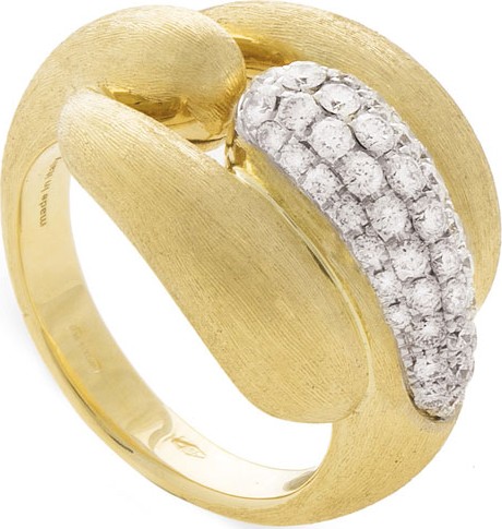 Marco Bicego Legami 18k Gold Link Ring w/ Diamonds