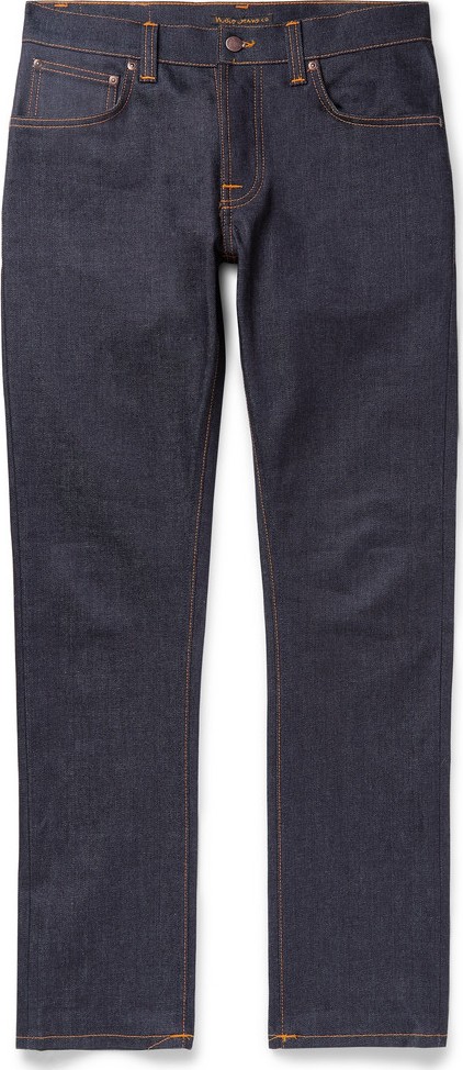 Nudie Jeans Grim Tim Slim-Fit Organic Stretch-Denim Jeans