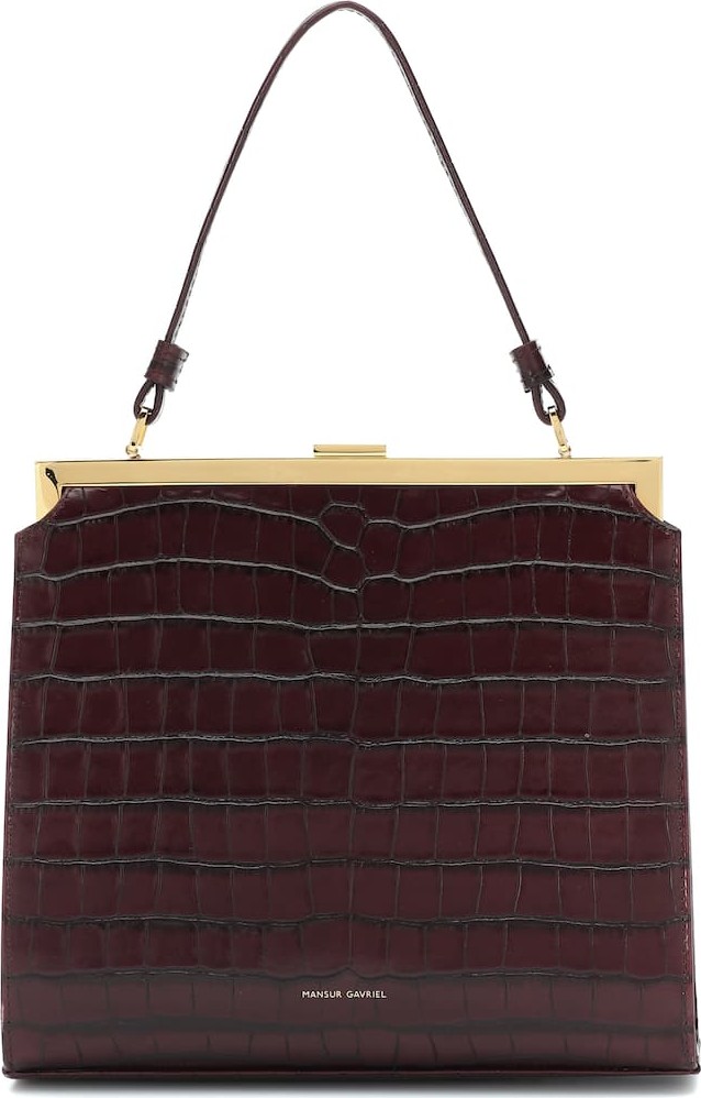 Mansur Gavriel Elegant croc-effect handbag