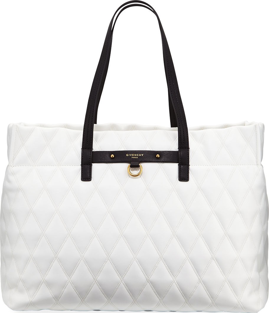 Givenchy Duo Shopper East-West Losange Rubberized Canvas Tote Bag Givenchy Duo Shopper East-West Losange Rubberized Canvas Tote Bag