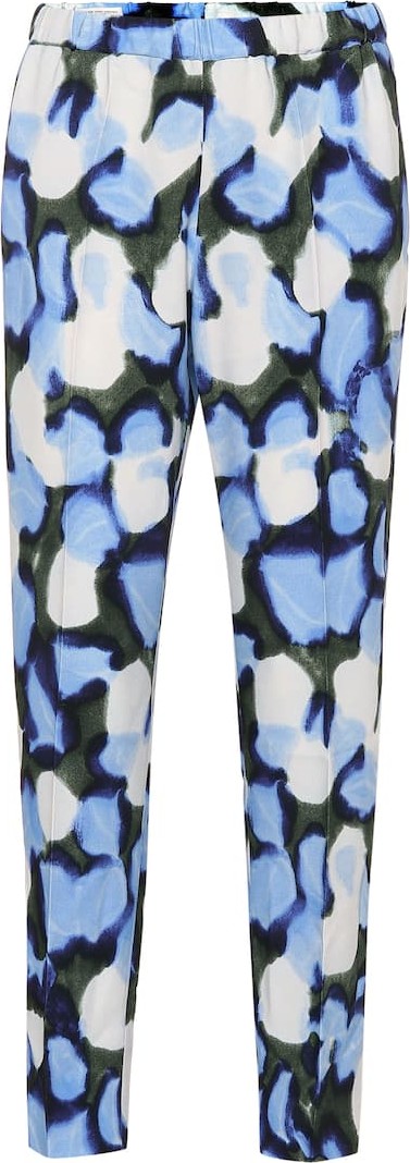 Dries Van Noten Printed high-rise straight pants