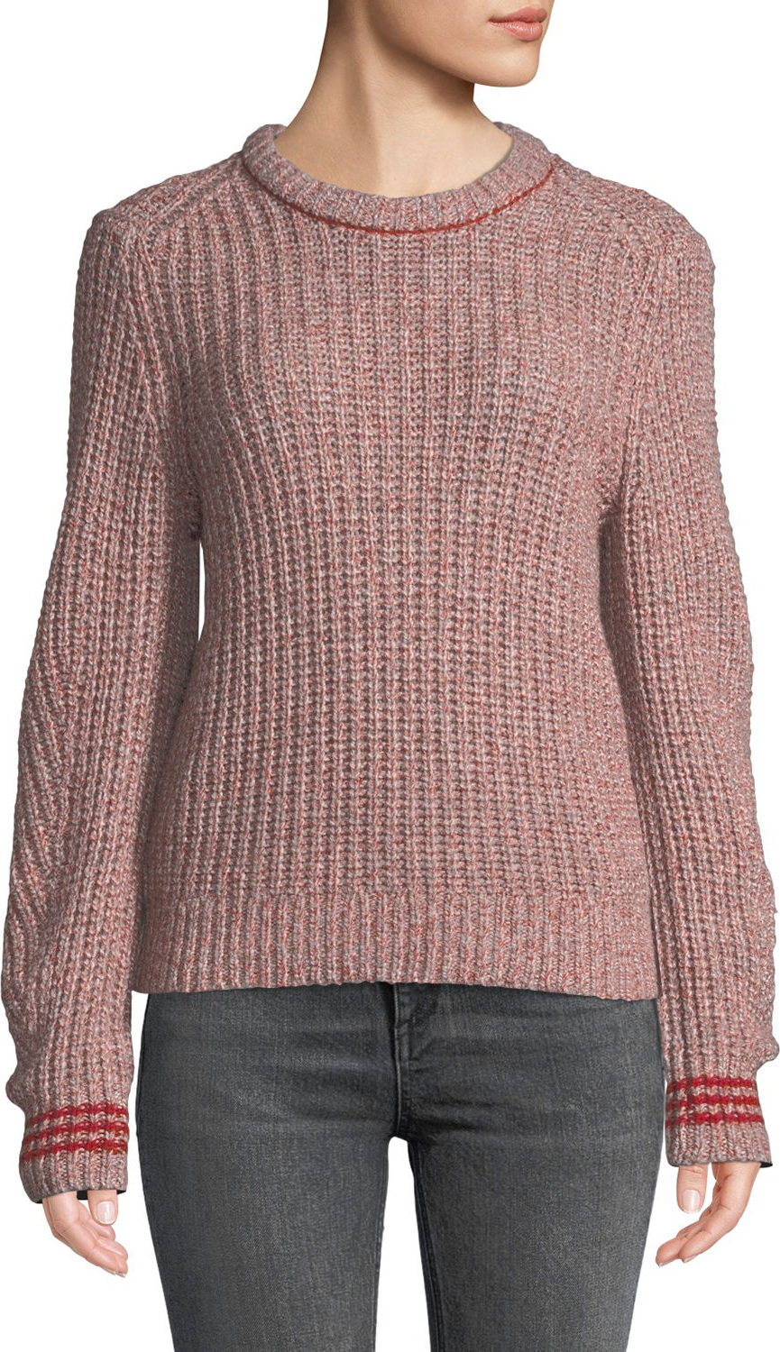 Rag & Bone Cheryl Long-Sleeve Crewneck Sweater